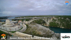 Skradin, řeka Krka, most A1