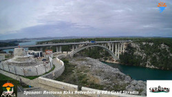 Skradin, řeka Krka, most A1