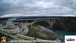 Skradin, řeka Krka, most A1