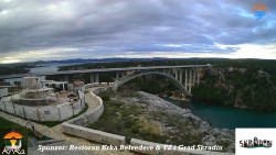 Skradin, řeka Krka, most A1