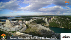 Skradin, řeka Krka, most A1