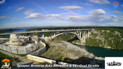 Skradin, řeka Krka, most A1