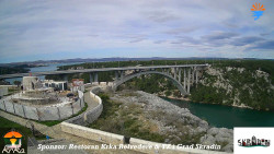 Skradin, řeka Krka, most A1