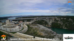 Skradin, řeka Krka, most A1