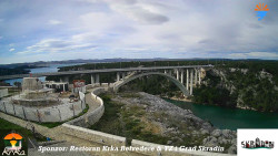 Skradin, řeka Krka, most A1