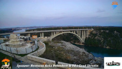 Skradin, řeka Krka, most A1