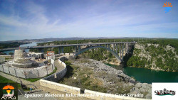 Skradin, řeka Krka, most A1