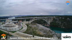 Skradin, řeka Krka, most A1