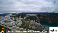 Skradin, řeka Krka, most A1