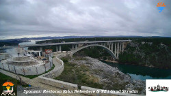 Skradin, řeka Krka, most A1