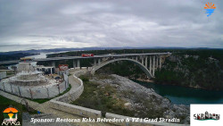 Skradin, řeka Krka, most A1