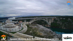 Skradin, řeka Krka, most A1