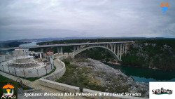 Skradin, řeka Krka, most A1