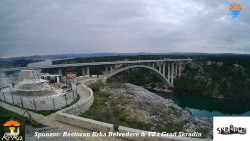 Skradin, řeka Krka, most A1