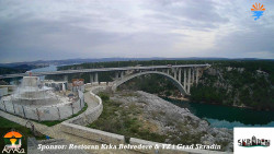 Skradin, řeka Krka, most A1
