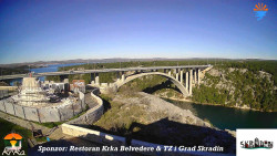 Skradin, řeka Krka, most A1