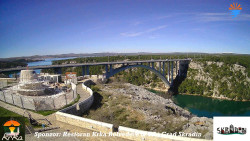 Skradin, řeka Krka, most A1
