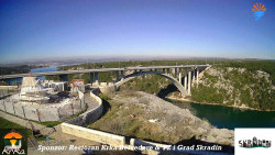 Skradin, řeka Krka, most A1