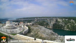 Skradin, řeka Krka, most A1