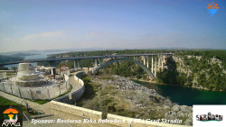 Skradin, řeka Krka, most A1