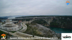 Skradin, řeka Krka, most A1