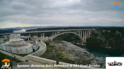 Skradin, řeka Krka, most A1
