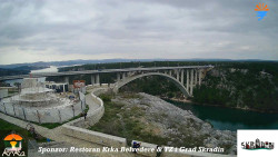 Skradin, řeka Krka, most A1