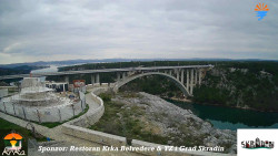 Skradin, řeka Krka, most A1