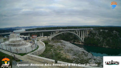 Skradin, řeka Krka, most A1