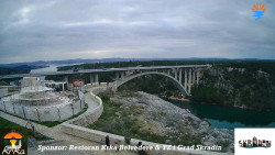 Skradin, řeka Krka, most A1