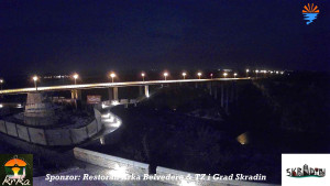 Městečko Skradin - Skradin, řeka Krka, most A1 - 2.3.2026 v 00:15 Městečko Skradin - Skradin, řeka Krka, most A1 - 2.3.2026 v 00:15