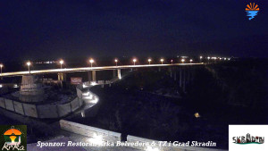 Městečko Skradin - Skradin, řeka Krka, most A1 - 2.3.2026 v 00:30 Městečko Skradin - Skradin, řeka Krka, most A1 - 2.3.2026 v 00:30