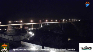 Městečko Skradin - Skradin, řeka Krka, most A1 - 2.3.2026 v 04:15 Městečko Skradin - Skradin, řeka Krka, most A1 - 2.3.2026 v 04:15