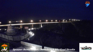 Městečko Skradin - Skradin, řeka Krka, most A1 - 2.3.2026 v 06:00 Městečko Skradin - Skradin, řeka Krka, most A1 - 2.3.2026 v 06:00