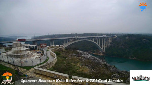 Městečko Skradin - Skradin, řeka Krka, most A1 - 2.3.2026 v 10:15 Městečko Skradin - Skradin, řeka Krka, most A1 - 2.3.2026 v 10:15