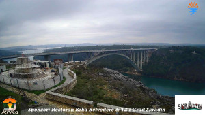 Městečko Skradin - Skradin, řeka Krka, most A1 - 2.3.2026 v 12:15 Městečko Skradin - Skradin, řeka Krka, most A1 - 2.3.2026 v 12:15