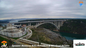Městečko Skradin - Skradin, řeka Krka, most A1 - 2.3.2026 v 13:30 Městečko Skradin - Skradin, řeka Krka, most A1 - 2.3.2026 v 13:30