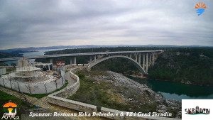 Městečko Skradin - Skradin, řeka Krka, most A1 - 2.3.2026 v 14:15 Městečko Skradin - Skradin, řeka Krka, most A1 - 2.3.2026 v 14:15