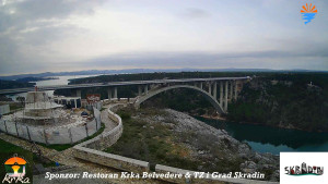 Městečko Skradin - Skradin, řeka Krka, most A1 - 2.3.2026 v 15:30 Městečko Skradin - Skradin, řeka Krka, most A1 - 2.3.2026 v 15:30