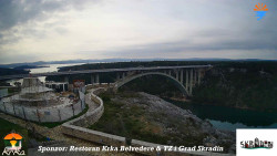 Skradin, řeka Krka, most A1