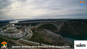 Městečko Skradin - Skradin, řeka Krka, most A1 - 2.3.2026 v 16:00 Městečko Skradin - Skradin, řeka Krka, most A1 - 2.3.2026 v 16:00