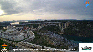 Městečko Skradin - Skradin, řeka Krka, most A1 - 2.3.2026 v 17:00 Městečko Skradin - Skradin, řeka Krka, most A1 - 2.3.2026 v 17:00