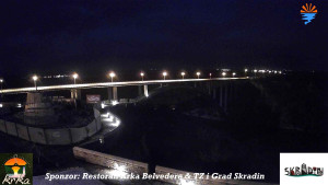 Městečko Skradin - Skradin, řeka Krka, most A1 - 2.3.2026 v 18:45 Městečko Skradin - Skradin, řeka Krka, most A1 - 2.3.2026 v 18:45