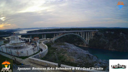 Skradin, řeka Krka, most A1