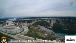 Skradin, řeka Krka, most A1