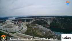 Skradin, řeka Krka, most A1