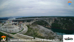 Skradin, řeka Krka, most A1