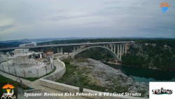 Skradin, řeka Krka, most A1
