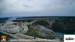 Skradin, řeka Krka, most A1