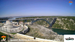 Skradin, řeka Krka, most A1